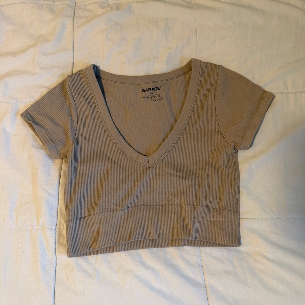 Garage Green Crop Top